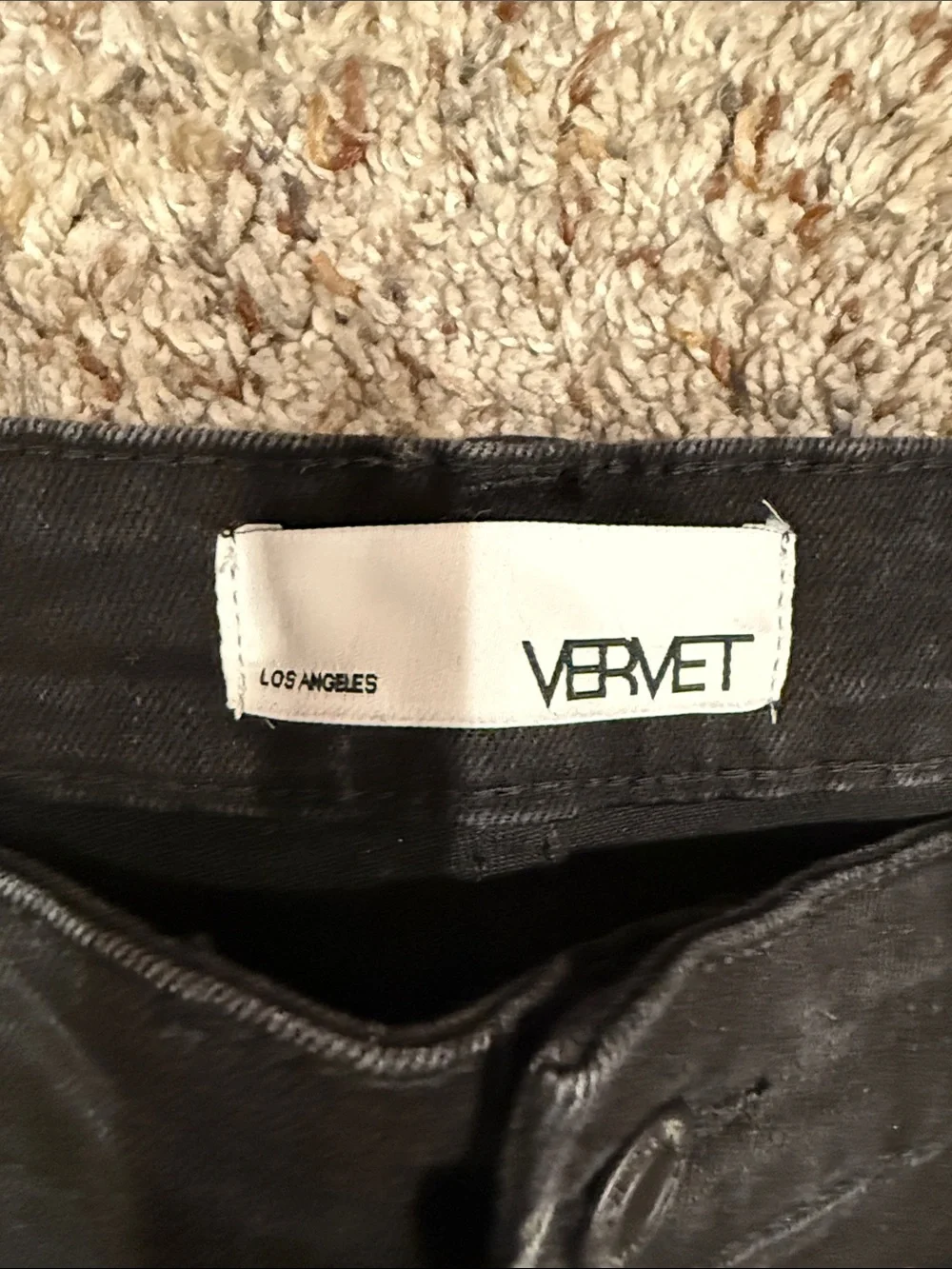 VERVET Black Button-Fly High Rise Jeans - Picture 4 of 8